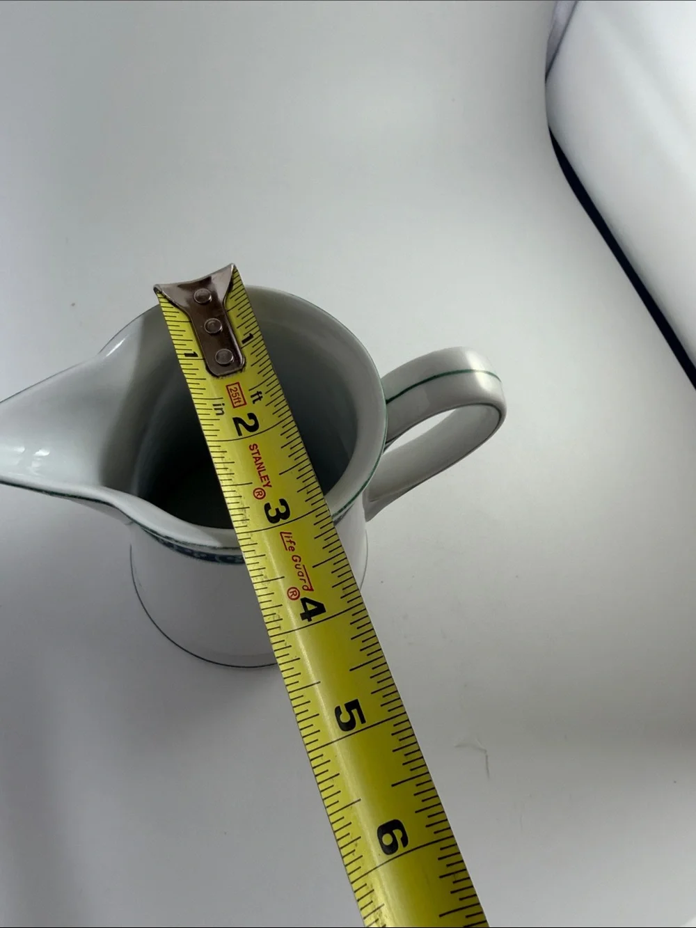 Creamer Pitcher Stoneware 4.75” tall
